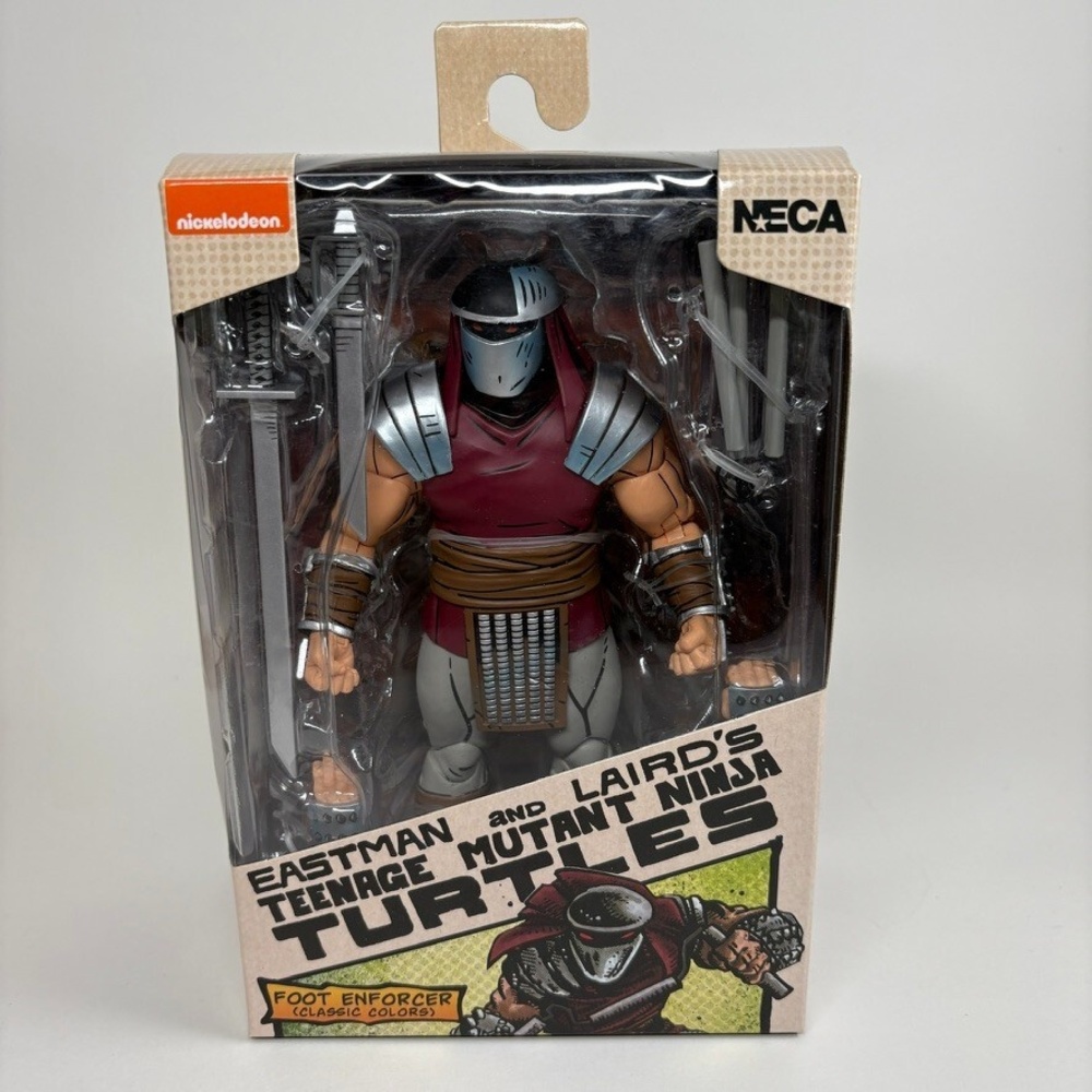 NEW NECA TMNT Eastman and Laird's FOOT‎ ENFORCER Action Figure - Classic Colors
